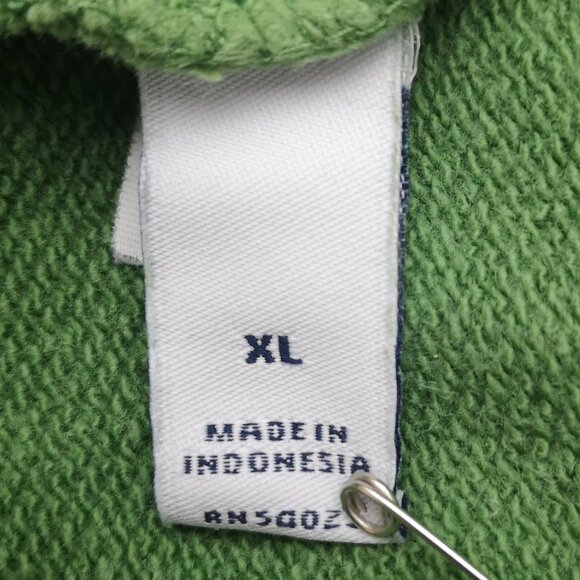 Gap Factory Men's Size XL Green Terry Lined Loose Fit Round Neck Sweat Shirt - Picture 4 of 12